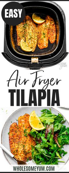 Air Fryer Tilapia Air Fryer Tilapia, How To Cook Tilapia, Healthy Tilapia, Air Fried Fish, Air Fryer Fish Recipes, Tilapia Recipe, Air Fryer Fish, Cooks Air Fryer, Tilapia Recipes