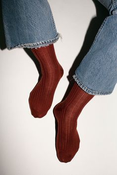 Super soft ribbed crew socks. 80% wool, 10% nylon. Made in Italy. Brown Ribbed Winter Socks, Solid Ribbed Socks For Fall, Ribbed Stretch Socks For Fall, Classic Mid-calf Fall Socks, Classic Brown Socks For Fall, Classic Solid Winter Socks, Classic Winter Socks, Classic Fall Socks, Trendy Fall Socks