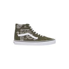 Vans Men's Sk8 Hi Skateboard Shoes Olive / White 10 Casual High-top Skateboarding Sneakers With Cushioned Footbed, Custom Vans Casual Sneakers With Laces, Casual Vans Custom Sneakers With Laces, Green Vans High-top Lace-up Sneakers, Green Lace-up High-top Vans Sneakers, Casual Vans Custom Lace-up Sneakers, Vans Original, Weather Update, Fabric Construction