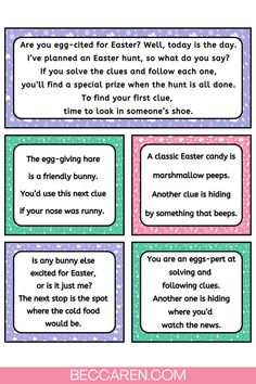 an easter poem for kids to use in their classroom or playroom, with the words and