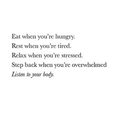 Listen to your body Listen To Your Body Quotes, Your Body Quotes, Body Quotes, Happiness Motivation, Body Muscles, Hiit Session, Mental Health Recovery, Saturday Weekend, Soul Healing