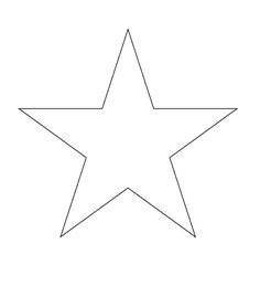 the outline of a star on a white background