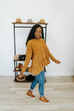 the pomona blouse is pretty, relaxed, and cozy - just like our favorite season! we’ve already fallen in love with this babydoll top and we think you will too. Babydoll Blouse, Fallen In Love, Favorite Season, Babydoll Top, Falling In Love, Final Sale, Baby Dolls, Shoulder Top, In Love