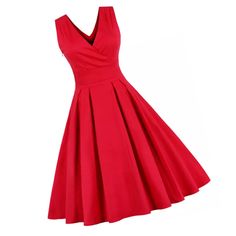 Wrap V Neck Pleated Swing Pin Up Dress. Side Zipper Closure. 95% Cotton And 3% Spandex. Plus Size Avaiable. Special Order Delivery 7-21 Business Days Red Midi Length Elastane Dress, Red Midi-length Elastane Dress, Red Knee-length Elastane Dress, Red Elastane Spring Dress, Charmeuse Bridesmaid Dress, Dress With Kimono, Sunday Clothes, Vintage Dress Blue, Dinosaur Dress