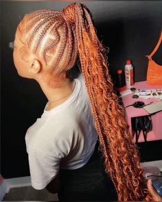 Quick Weave Hairstyles, Quick Braided Hairstyles, Braided Hairstyles For Teens, Braided Ponytail Hairstyles, Protective Hairstyles Braids