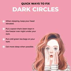 Dark Circles under the eyes are a big problem for many people. The good news is that there are simple steps that you can take to get rid of dark circles, but it takes work. The best solution for dark eye circles is prevention. Check out the tips on how to prevent them from happening in the first place and what to do if they already exist. Save and Pin if you found this helpful. #eyes #tips #darkcircle #darkeyecircles Reasons For Dark Circles Under Eyes, How To Remove Black Eye Bags, How To Get Rid Of Big Eye Bags, How To Get Rid Of Dark Eyelids, How Do You Get Rid Of Dark Circles Under Eyes, How Get Rid Of Dark Circles Under Eyes, How To Get Rid Of Blue Under Eye Circles, Rid Of Dark Circles Under Eyes, How To Get Rid Of Black Bags Under Eyes