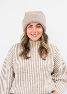 Stay warm and cozy with this Parker Oversized Beanie. Crafted with soft and luxurious handloomed wool-alpaca blend, this oversized style provides cozy comfort on chillier days. Elevated streetwear for your winter wardrobe! Crafted in partnership with producers in Peru with fair trade and sustainability as one of its core points. One Size 60% Alpaca | 30% Wool | 10% Polyamide Close knit + Felted Elevated Streetwear, Oversized Beanie, Oversized Style, Hand Loom, Comforters Cozy, Winter Wardrobe, Fair Trade, Stay Warm, Warm And Cozy