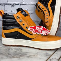 Vans Sk8-Hi Mte 2 Dx Men��’s Shoes Size 12 Size: 12 Color: Apricot & Black New With Tags No Box Please Review All Photos And We Encourage To Ask Questions Before Purchasing. Thank You, Vans Leather Sneakers With Studded Outsoles, Vans Leather Skate Shoes With Rubber Waffle Outsoles, Outdoor Skate Shoes With Gum Sole And Round Toe, Vans Leather Sneakers With Vibram Sole, Vans Leather High-top Sneakers With Round Toe, Brown Leather Vans Skate Shoes, Outdoor Leather Skate Shoes With Branded Insole, Leather Skate Shoes For Outdoor, Shoes Vans