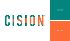 the word vision is shown in green, orange and blue