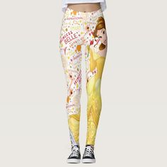 Princess Belle Belle Leggings, Disney Princess Gifts, New Fashion Clothes, Cute Disney Outfits, Disney Princess Belle, Disney Leggings, Princess Belle, Cute Leggings, Pinterest Fashion