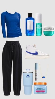 Nike Blazer Workout Outfit, Styling Sweatpants, 8th Grade Outfits, 7th Grade Outfits, Middle School Outfits, Nike Blazers, Blue Lululemon, Relaxed Outfit, Cute Lazy Day Outfits