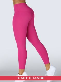 ALL LAST CHANCE PRODUCTS ARE FINAL SALE NO RETURNS, REFUNDS or EXCHANGES Product Features • Four-way stretch delivers comfortable control. • Fabric is squat-proof. • High-rise, tummy-tuck waistband. • Stays in place, no rolldown. • 7/8 length hits just above the ankle. • Medium compression. • TurboDry wicks away moisture in the gusset area. Product Details TurboDry is an innovative fabric technology that utilizes biomimicry to keep active users dryer and more comfortable than regular wicking mat Seamless Elastane Running Bottoms, Seamless Full-length Sports Bottoms, Solid Color Hip-length Activewear For Workout, Seamless Full-length Activewear For Training, Seamless Running Leggings Made Of Elastane, Sweat-resistant Micro-elastic Leggings, Compressive Hip-length Sports Tights, Compressive Hip-length Tights For Sports, Basic Solid Color Elastane Activewear