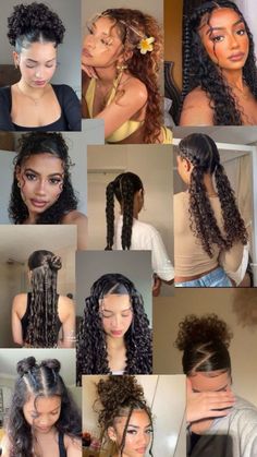 Hairstyle Ideas Aesthetic, Sassy Hair Older Women, Scrunchie Bun, Hair Older Women, Curly Hair Beauty, Natural Afro