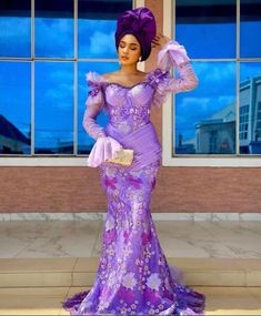 Wedding Guest, Lace style,Owanbe ,Aso ebi dress, Women Dress, African Lace Gown, Dress for Women, Evening Dress, Nigerian Trendy gown, Fitted Floor-length Purple Wedding Dress, Long Sleeve Purple Gown For Banquet, Long Sleeve Purple Banquet Gown, Purple Long Sleeve Banquet Gown, Purple Long Sleeve Gown With Sweep Train, Purple Ball Gown For Wedding, Purple Wedding Gown With Sweep Train, Purple Long Sleeve Evening Dress For Wedding, Lace Wedding Dress In Purple