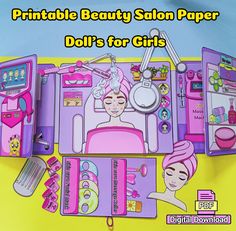 This product is digital, after purchase you have to download it and print it at home and make a book. ⭐Printable Paper Doll Skin Care Treatment Salon Introduce children to the world of skin care with our Printable Paper Doll Skin Care Treatment Salon! 💫This engaging activity book lets kids become beauty experts as they care for and pamper their paper dolls. Featuring detailed pages with customizable dolls, spa treatments, and skincare routines, it offers a fun way to explore hygiene and wellnes Toddler Busy Book, Skin Care Salon, Paper Dolls Printable, Preschool Games, Busy Toddler, Skin Care Treatments, Busy Book, Kits For Kids, Paper Doll