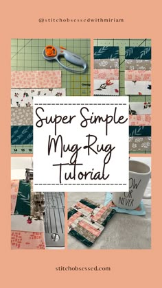 mug rug tutorial Mug Mats Quilted, Mug Mats Diy, Mug Rug Measurements, Quilted Mug Rugs Patterns Free How To Make, Quilt As You Go Mug Rug Patterns Free, Patterns For Mug Rugs, Quilt As You Go Mug Rug Patterns, Mug Rug Free Patterns, Simple Mug Rugs Patterns Free