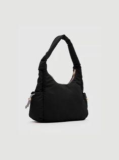 Nylon Shoulder Bag Black - Etsy Versatile Solid Color Nylon Shoulder Bag, Nylon Bag With Adjustable Handle For Daily Use, Rectangular Nylon Hobo Bag For Everyday Use, Nylon Softback Shoulder Bag For Everyday Use, Rectangular Nylon Hobo Bag, Everyday Nylon Softback Shoulder Bag, Everyday Nylon Shoulder Bag With Double Handle, Functional Nylon Hobo Bag, Everyday Nylon Bags With Adjustable Handle