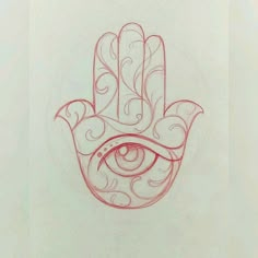 a drawing of a hand holding an eye