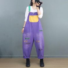 Comfortable, One of Kind. Overalls online shop,|Street|Cotton|Multi-Color|Full Length|Sequined|Pullover|Loose|Female|Black|One Size|Spring/Fall|Hand Wash Cozy Overalls, Gardening Overalls, Coldplay Concert, Shop Street, Overalls Outfit, Comfy Pants, Color Full, Coldplay, Denim Overalls