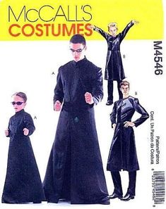 an image of men's and women's costume sewing pattern