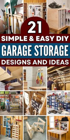 21 simple and easy diy garage storage designs and ideas for the home or office