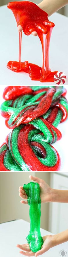 Peppermint Christmas Slime, perfect recipe every time Christmas Slime Recipe, Candy Cane Slime, Christmas Slime For Kids, Snowfizz Slime, Holiday Slime For Kids, Peppermint Christmas