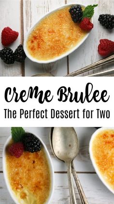 creme brule the perfect dessert for two