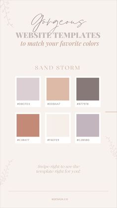 gorgeous websites, website template, purple color palette, personalized website template, website for coaches Storm Color Palette, Sand Pantone, Nude Color Palette, Sand Storm, Taupe Paint, Elegant Template, Earthy Vibes, Showit Template, Showit Website Template