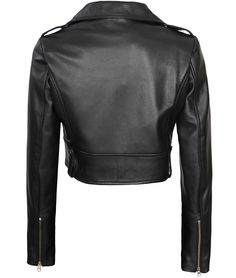 Asymmetrical Black Cropped Leather Jacket For Women
Introducing our Women's Asymmetrical Black Leather Jacket – a bold and modern fashion statement. Made from 100% real lambskin leather, this jacket features a unique asymmetrical design that adds a classical appearance. Its cropped length highlights your waist and exudes confidence. With a perfect fit and attention-to-detailing, this jacket effortlessly blends sophistication with edge, making it a must-have for any stylish women. Fitted Leather Biker Jacket With Asymmetrical Zip, Leather Biker Jacket With Asymmetrical Zip, Trendy Leather Jacket With Asymmetrical Zip, Fitted Moto Leather Jacket With Asymmetrical Zip, Trendy Asymmetrical Zip Leather Jacket, Chic Leather Outerwear With Asymmetrical Zip, Spring Leather Jacket With Asymmetrical Zip, Winter Leather Biker Jacket With Asymmetrical Zip, Spring Biker Leather Jacket With Asymmetrical Zip