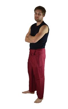 Now in our shop available! The traditional Thai Fisherman Pants made of 100 % Cotton.These Shaolin Pants have a extra wide cut. There is a string belt sewn at the back. Simply step into the pants, pull the waist out to one side, wrap the extra fabric around to the front and tie the belt. Length can be adjusted by folding over the top of the pants. The pants will fit men and woman both wise. They are unisize pants and fit all sizes from XS to XXL.- Around the waist: approx. 58"- Around the thigh Plus Size Harem Pants, Thai Fisherman Pants, Fisherman Pants, 6 Abs, Wrap Pants, Belt Length, Fit Men, Extra Fabric, Over The Top