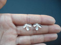 etsy Bridesmaid Earrings Silver, Orchid Flowers, Etsy Bridesmaid Gifts, Post Wedding, Orchid Flower, Bridesmaid Earrings, Post Earrings, Bridesmaid Gifts, Sterling Silver Earrings