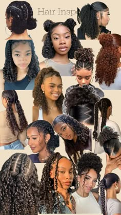 Hairstyle Examples, Hair Curling Tips, Quick Natural Hair Styles, Curly Hair Types, Cute Curly Hairstyles, Curly Hair Styles Easy, Hairdos For Curly Hair