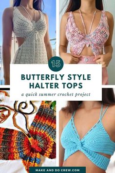 Crocheted butterfly tops are becoming increasingly popular for their quick workup and unique boho design. They are an attention-grabbing and versatile addition to your summer outfits that can be worn anywhere. We have included free and paid halter patterns to ensure you can find the perfect butterfly crochet top for all your summer events.