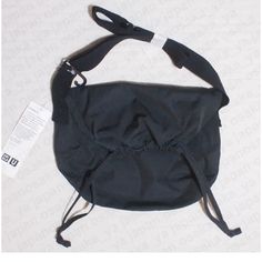 Draw String Bag Super Cute And Roomy! Versatile Black Hobo Bag With Dust Bag, Casual Black Satchel For Streetwear, Casual Black Hobo Satchel, Black Hobo Bag With Pockets, Casual Black Hobo Shoulder Bag, Everyday Black Hobo Satchel, Fendi Peekaboo Bag, Uniqlo U, Drawstring Shoulder Bag