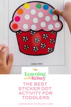 the best sticker dot activity for toddlers to learn how to draw and color