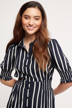 Petite Stripe Tie Waist Shirt Dress Tie Waist Shirt, Striped Tie, Petite Outfits, Petite Dresses, Dorothy Perkins, Shirt Dress, Shop Now, Women's Top, Dresses