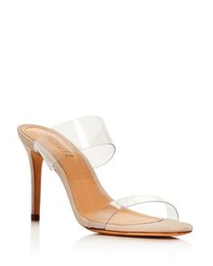 Slide On Heels, Chic Loungewear, High Heel Sandals Platform, Clear Strap Heels, Yves Saint Laurent Shoes, Designer High Heels, Fashion Jackson, Strappy High Heels, Happy Things