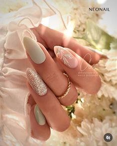 Casual Nails, Neutral Nails, Bridal Nails, Elegant Nails, Manicure Y Pedicure, Unique Nails, Fancy Nails