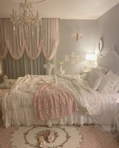 Room, cute, pink Pink Interiors, Mermaid Wallpaper, Pink Widget, Dream Bedroom Inspiration, Pink Room Decor, Pretty Aesthetic, Aesthetic Cozy, Fav Color, Room Redesign