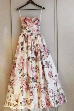 Floral Mermaid Dress, Prom Dresses Floral, Floral Print Wedding Dress, Strapless Evening Dress, Prom Dress Evening, Long Prom Dresses, Prom Outfits, High Quality Dress, Dresses Floral