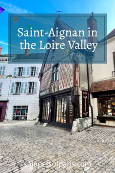 an old building with the words saint - algann in the loire valley