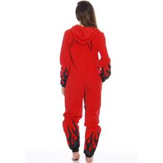 COMFORTABLY WARM AND SNUG: These adult bodysuit pajamas are made using ultra-soft synthetic material that feels incredibly cozy and keeps you warm during those cold nights. TRICK OR TREAT: The red devil bodysuit with is sure to be the hit of your Halloween party. They are also great for cosplay or kigurumi. FITS TRUE TO SIZE: We stock these scary non footed full body pjs in adult sizes ranging from S-XXL, with the right fit giving you enough room for comfortable movement. DESIGNED FOR DURABILITY Hooded Onesie For Halloween Pajama Party, Halloween Hooded Onesie For Pajama Party, Casual Halloween Onesie For Sleep, Red Long Sleeve Onesie For Loungewear, Fitted Casual Onesie For Pajama Party, Red Winter Onesie For Loungewear, Red Onesie For Winter Loungewear, Cozy Winter Onesie For Sleep, Fitted Sleepwear For Winter