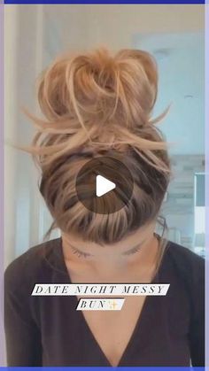 Huge Bun Hairstyles, Hair Bun Without Hair Tie, Quick Hair Updos For Medium Hair, Messy Teased Hair, Buns With Braids Hairstyles, Messy Bun Scrunchie Tutorial, Diy Messy Bun For Long Hair, Mom Ponytail Hairstyles, Messy Space Buns Long Hair