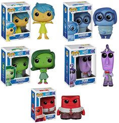 six funky little monsters pop vinyl figures in their original packagings, including one with an alien head