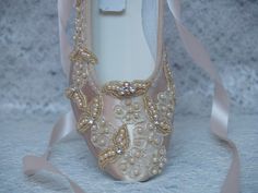 Champagne/Gold flat shoes I meticulously designed these beautiful shoes fit for a real princess on her wedding day I hand dyed and hand embellished them, these are not found in stores I used beautiful first class elements: gold Venice lace trim, silver Swarovski crystals, glass pearls, reversible ribbon. US Adult Sizes: 5, 5.5, 6, 6.5, 7, 7.5, 8, 8.5, 9, 9.5, 10, *11 & 12 and W Wide width from 6W - 10W, 11W, 12W Please contact to help you with Size confirmation, by helping you measure your f Elegant Embellished Ballet Flats For Formal Occasions, Elegant Ballet Flats For Wedding, Elegant Wedding Ballet Flats With Round Toe, Elegant Round Toe Ballet Flats For Wedding, Elegant Almond Toe Ballet Flats For Wedding, Elegant Wedding Shoes With Laces For Ceremony, Elegant Wedding Shoes With Laces, Elegant Laced Wedding Shoes For Ceremony, Elegant Lace Wedding Shoes For Ceremony