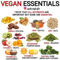 an image of vegan essentials for the body and health conscious people to eat