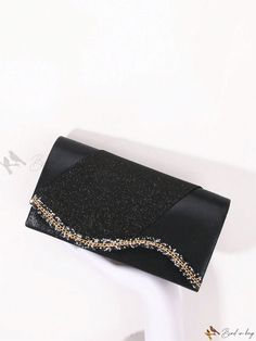 Bird in Bag - Exquisite Diamond-Embellished Evening Bag for Women, Can Be Used as a Clutch, Shoulder or Crossbody for Glamorous Dinner Parties - 1 Piece Embellished Clutch, Lipstick Holder, Color Champagne, Chain Bag, Bird In Bag, Dinner Parties, Mini Fashion, Square Bag, Bag For Women