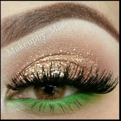 St Patricks Day Makeup Ideas, St Patricks Day Makeup, Tinkerbell Makeup, Step By Step Eye Makeup, Makeup Ideas Step By Step, Makeup Tutorials For Beginners, Saint Patricks Day Makeup, Day Eye Makeup, Eye Makeup Tutorials