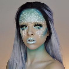 Addicted To Pretty Princess Face Paint, Face Paint Easy, Alien Makeup, Princess Face, Creepy Halloween Makeup, Paint Easy, Special Fx Makeup, Elegant Halloween, Fx Makeup