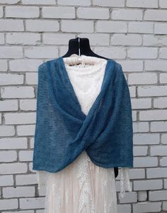 READY TO SHIP Knit lace shawl,Blue infinity shawls, Wool shrug,Kid mohair silk wrap,Bridal cape,Wedding shawl,Blue scarf,Evening shawls wraps,Warm scarves. One Size Wedding Shawl Scarf, One Size Wedding Shawl, Handmade Cape Shawl One Size, Handmade One Size Cape Shawl, Handmade Cape Shawl, Handmade One Size Shawl For Weddings, Handmade One-size Shawl For Wedding, Blue Shawl Wrap, Handmade One-size Wedding Shawl